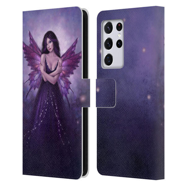 Rachel Anderson Fairies Mirabella Leather Book Wallet Case Cover For Samsung Galaxy S21 Ultra 5G