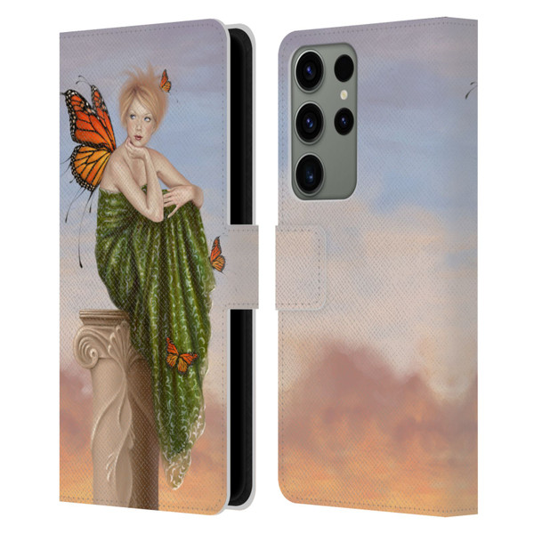 Rachel Anderson Fairies Sunrise Leather Book Wallet Case Cover For Samsung Galaxy S23 Ultra 5G