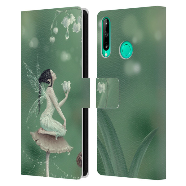 Rachel Anderson Pixies Lily Of The Valley Leather Book Wallet Case Cover For Huawei P40 lite E