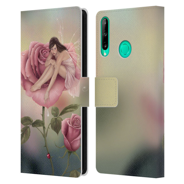 Rachel Anderson Pixies Rose Leather Book Wallet Case Cover For Huawei P40 lite E