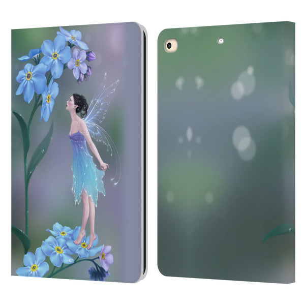 Rachel Anderson Pixies Forget Me Not Leather Book Wallet Case Cover For Apple iPad 9.7 2017 / iPad 9.7 2018