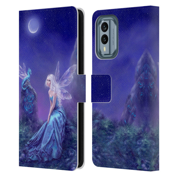 Rachel Anderson Pixies Luminescent Leather Book Wallet Case Cover For Nokia X30