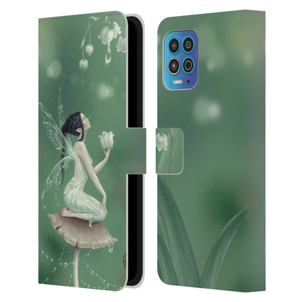 Rachel Anderson Pixies Lily Of The Valley Leather Book Wallet Case Cover For Motorola Moto G100