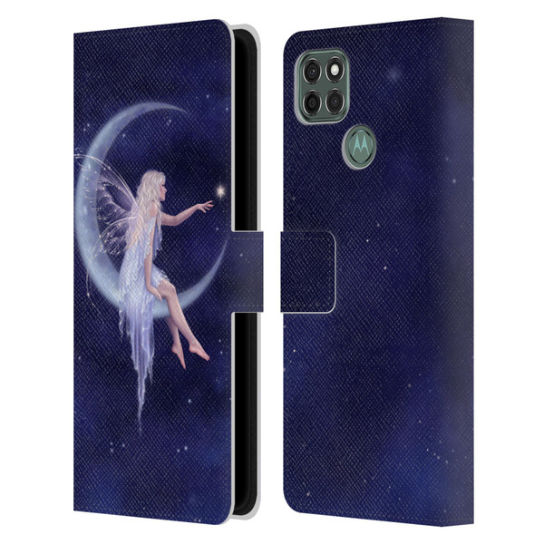 Rachel Anderson Pixies Birth Of A Star Leather Book Wallet Case Cover For Motorola Moto G9 Power