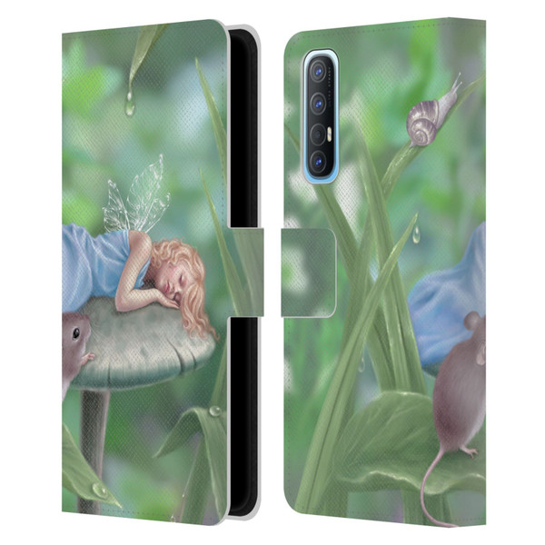 Rachel Anderson Pixies Sweet Dreams Leather Book Wallet Case Cover For OPPO Find X2 Neo 5G