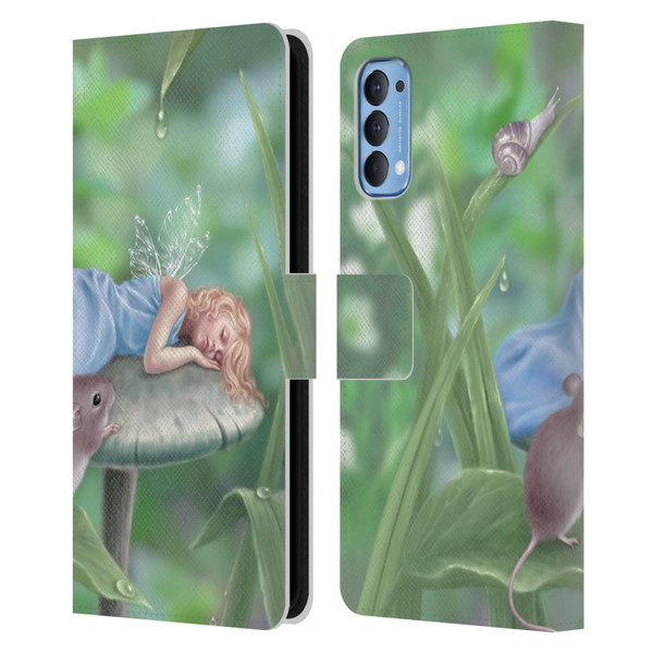 Rachel Anderson Pixies Sweet Dreams Leather Book Wallet Case Cover For OPPO Reno 4 5G