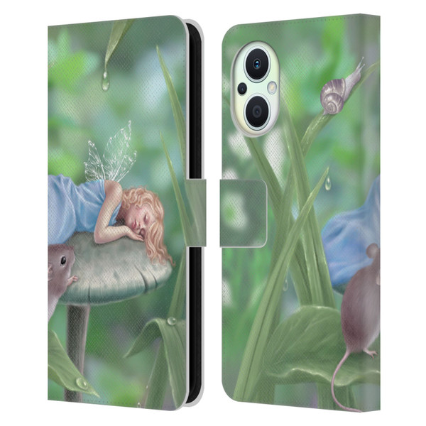 Rachel Anderson Pixies Sweet Dreams Leather Book Wallet Case Cover For OPPO Reno8 Lite