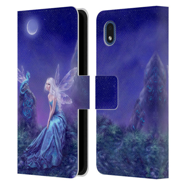 Rachel Anderson Pixies Luminescent Leather Book Wallet Case Cover For Samsung Galaxy A01 Core (2020)