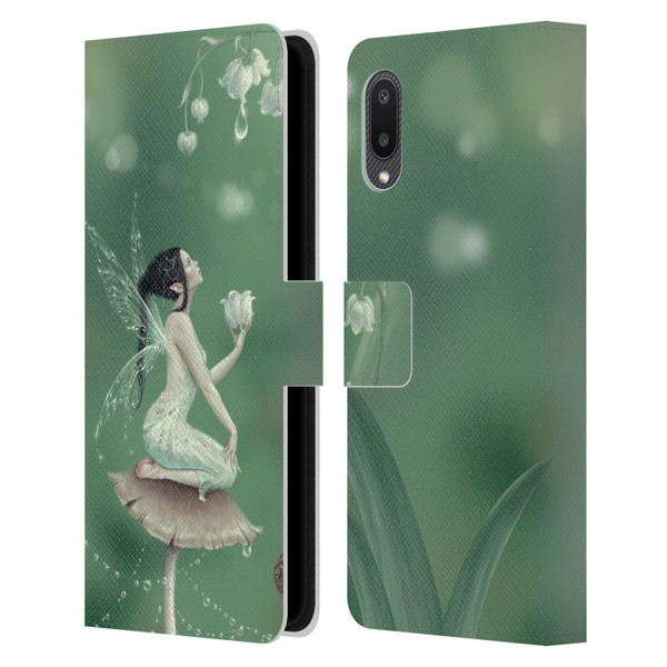 Rachel Anderson Pixies Lily Of The Valley Leather Book Wallet Case Cover For Samsung Galaxy A02/M02 (2021)