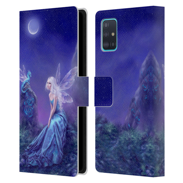 Rachel Anderson Pixies Luminescent Leather Book Wallet Case Cover For Samsung Galaxy A51 (2019)
