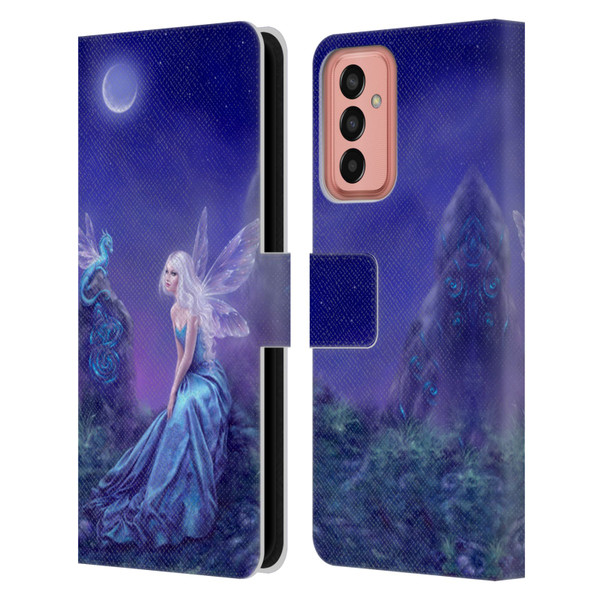 Rachel Anderson Pixies Luminescent Leather Book Wallet Case Cover For Samsung Galaxy M13 (2022)