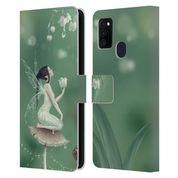 Rachel Anderson Pixies Lily Of The Valley Leather Book Wallet Case Cover For Samsung Galaxy M30s (2019)/M21 (2020)