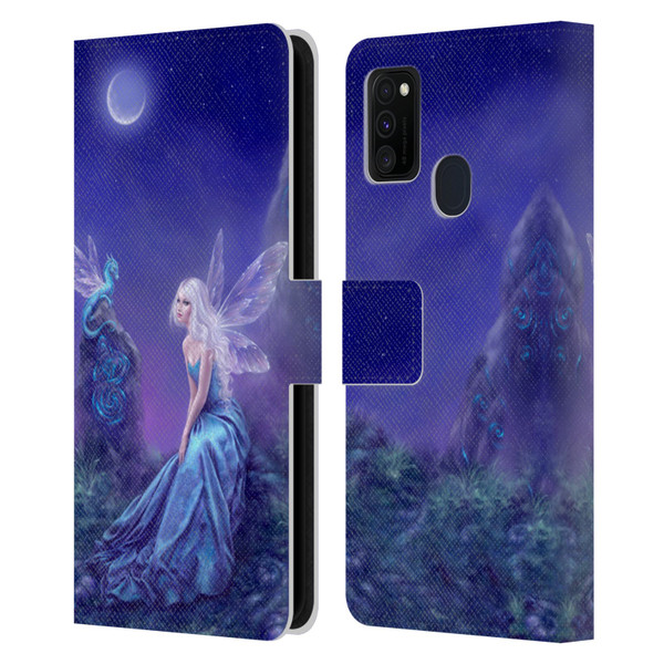 Rachel Anderson Pixies Luminescent Leather Book Wallet Case Cover For Samsung Galaxy M30s (2019)/M21 (2020)