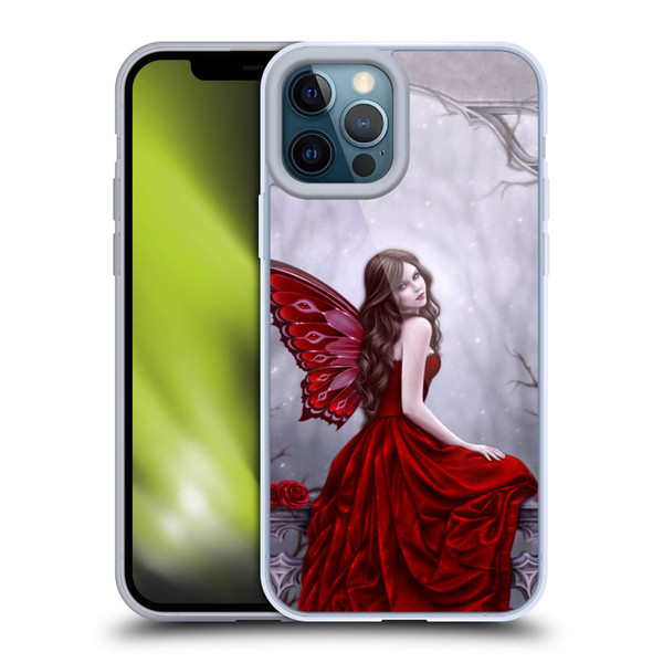 Rachel Anderson Fairies Winter Rose Soft Gel Case for Apple iPhone 12 Pro Max