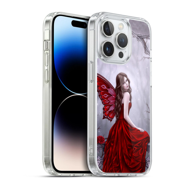 Rachel Anderson Fairies Winter Rose Soft Gel Case for Apple iPhone 14 Pro & MagSafe