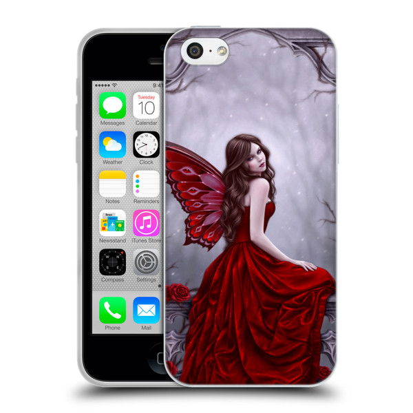Rachel Anderson Fairies Winter Rose Soft Gel Case for Apple iPhone 5c