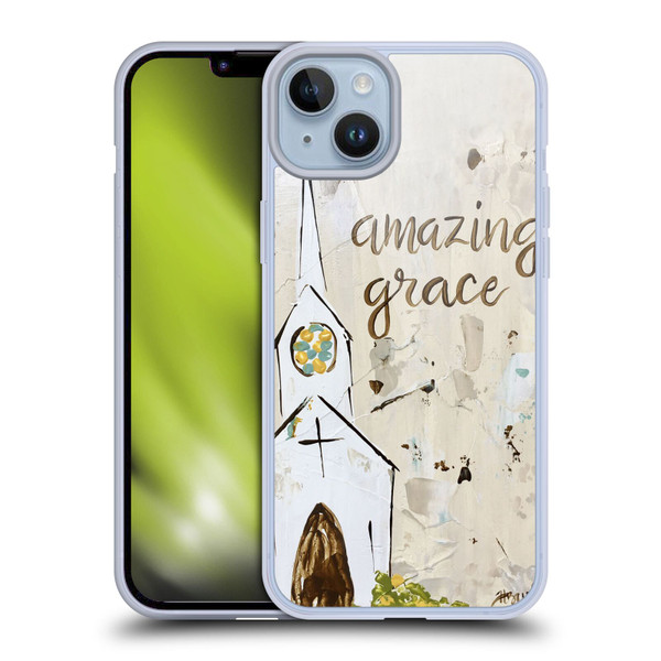 Haley Bush Church Painting Art Soft Gel Case for Apple iPhone 14 Plus & MagSafe