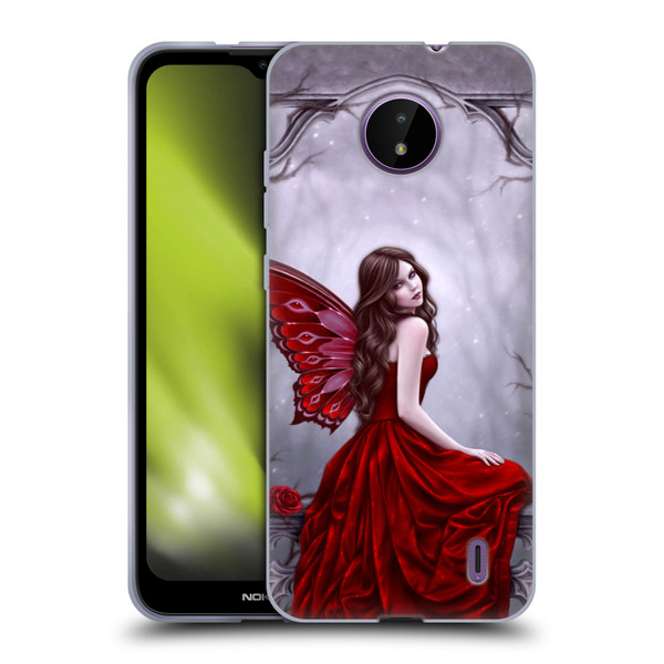 Rachel Anderson Fairies Winter Rose Soft Gel Case for Nokia C10 / C20