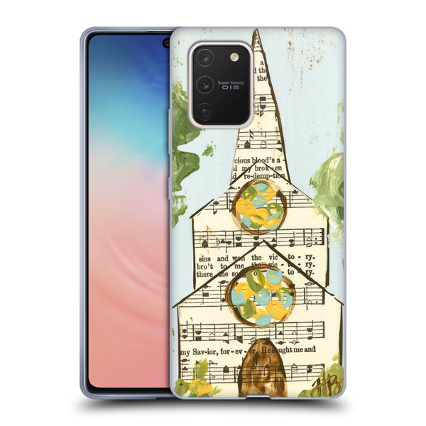 Haley Bush Church Painting Hymnal Page Soft Gel Case for Samsung Galaxy S10 Lite