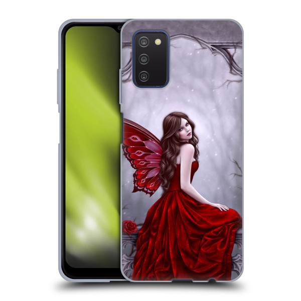 Rachel Anderson Fairies Winter Rose Soft Gel Case for Samsung Galaxy A03s (2021)