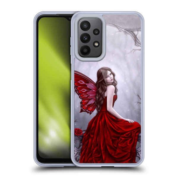 Rachel Anderson Fairies Winter Rose Soft Gel Case for Samsung Galaxy A23 / 5G (2022)