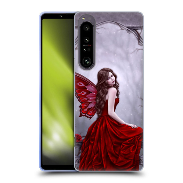 Rachel Anderson Fairies Winter Rose Soft Gel Case for Sony Xperia 1 IV