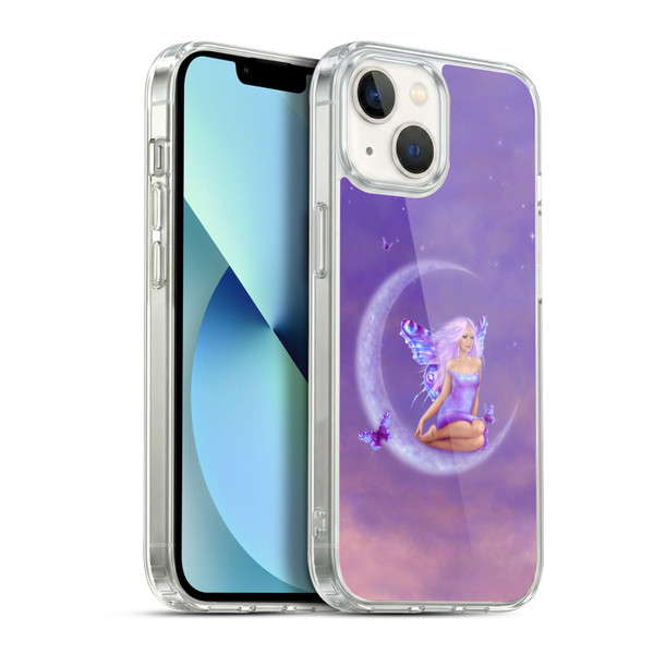 Rachel Anderson Pixies Lavender Moon Soft Gel Case for Apple iPhone 13