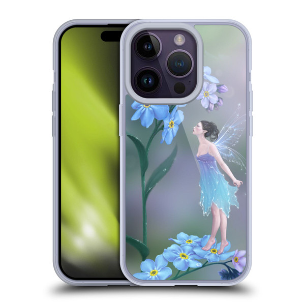 Rachel Anderson Pixies Forget Me Not Soft Gel Case for Apple iPhone 14 Pro