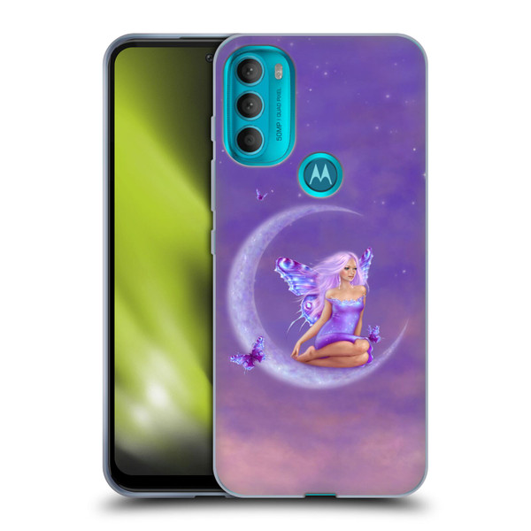 Rachel Anderson Pixies Lavender Moon Soft Gel Case for Motorola Moto G71 5G
