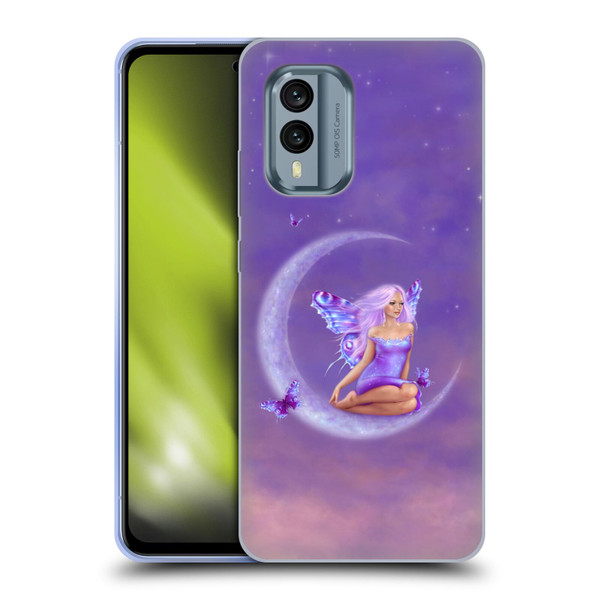 Rachel Anderson Pixies Lavender Moon Soft Gel Case for Nokia X30
