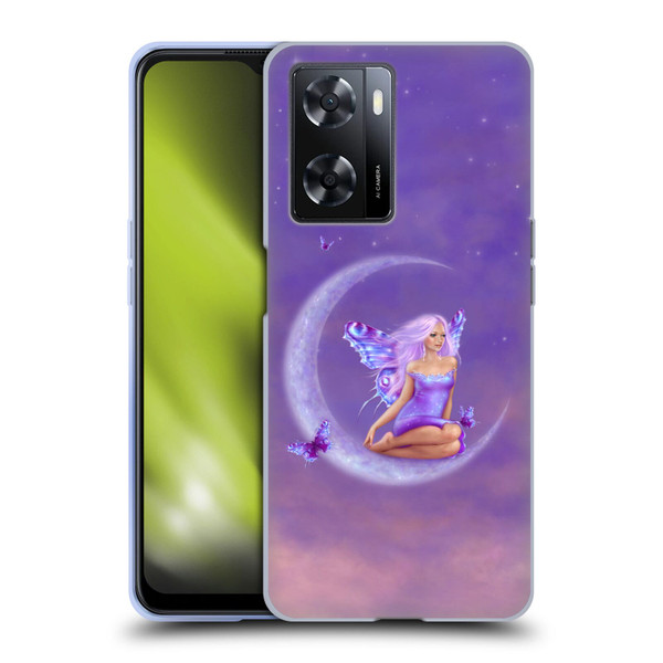 Rachel Anderson Pixies Lavender Moon Soft Gel Case for OPPO A57s