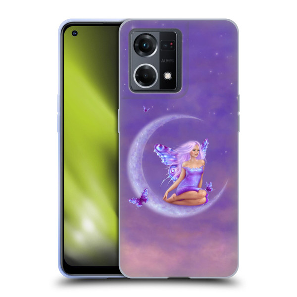 Rachel Anderson Pixies Lavender Moon Soft Gel Case for OPPO Reno8 4G