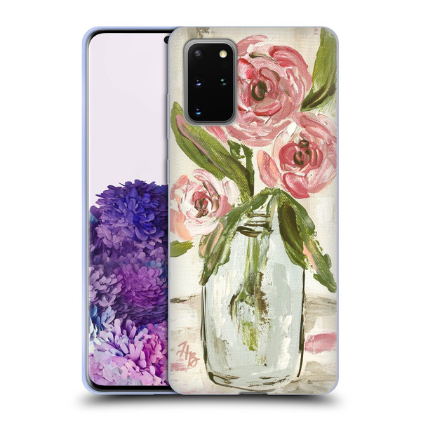 Haley Bush Floral Painting Pink Vase Soft Gel Case for Samsung Galaxy S20+ / S20+ 5G
