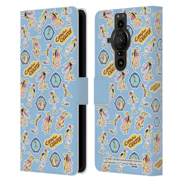 Cow and Chicken Graphics Pattern Leather Book Wallet Case Cover For Sony Xperia Pro-I