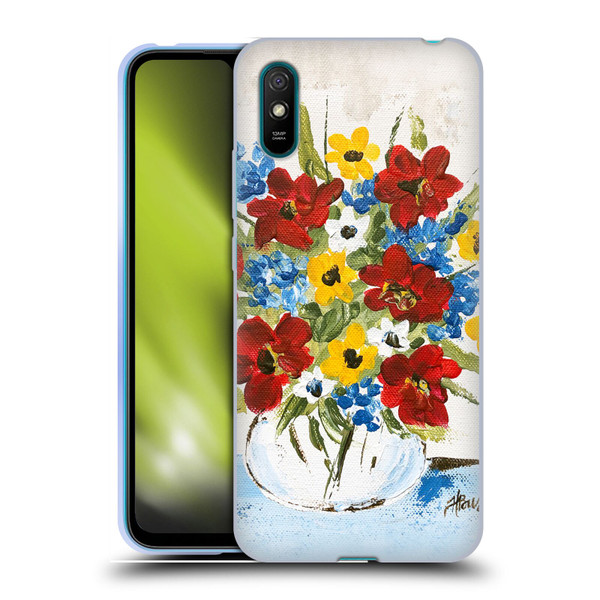 Haley Bush Floral Painting Patriotic Soft Gel Case for Xiaomi Redmi 9A / Redmi 9AT