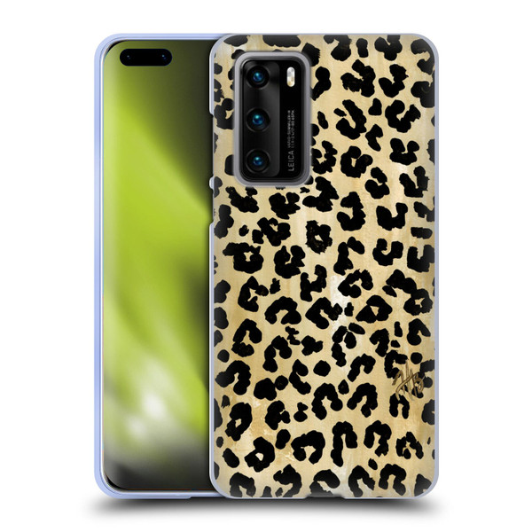 Haley Bush Pattern Painting Leopard Print Soft Gel Case for Huawei P40 5G