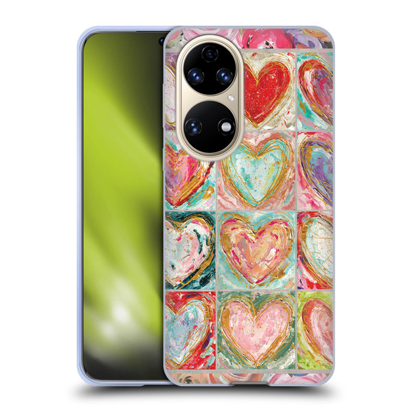 Haley Bush Pattern Painting Hearts Soft Gel Case for Huawei P50