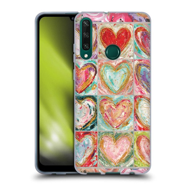 Haley Bush Pattern Painting Hearts Soft Gel Case for Huawei Y6p