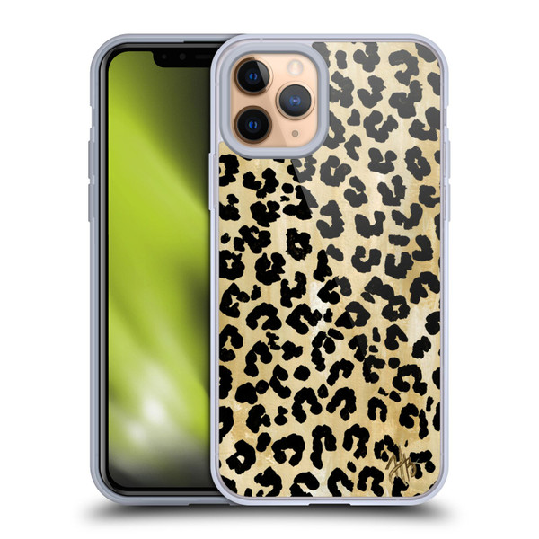 Haley Bush Pattern Painting Leopard Print Soft Gel Case for Apple iPhone 11 Pro