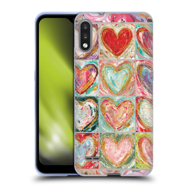 Haley Bush Pattern Painting Buffalo Check Black Soft Gel Case for LG K22