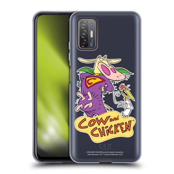 Cow and Chicken Graphics Super Cow Soft Gel Case for HTC Desire 21 Pro 5G