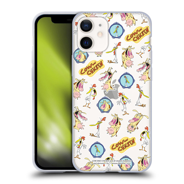Cow and Chicken Graphics Pattern Soft Gel Case for Apple iPhone 12 Mini