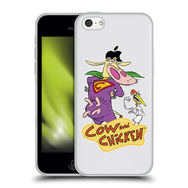 Cow and Chicken Graphics Super Cow Soft Gel Case for Apple iPhone 5c