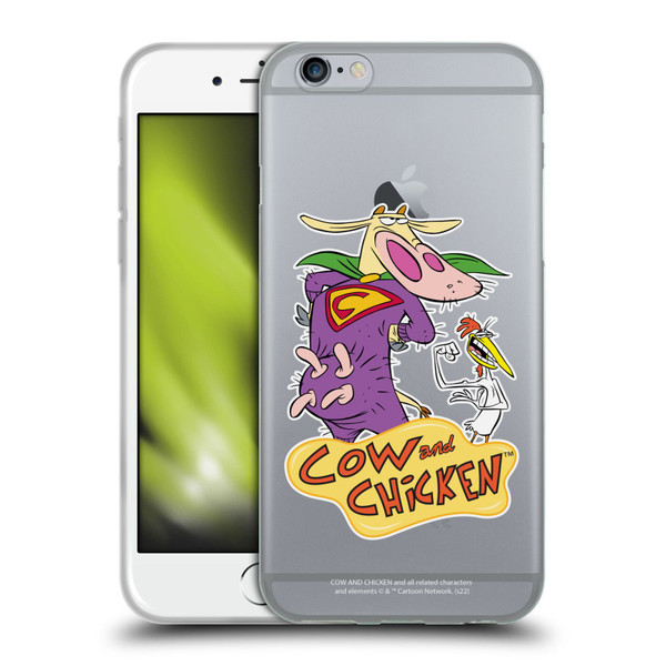 Cow and Chicken Graphics Super Cow Soft Gel Case for Apple iPhone 6 / iPhone 6s