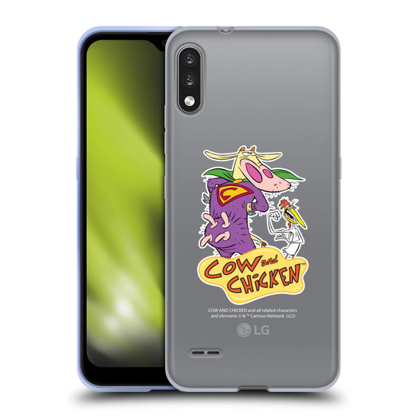 Cow and Chicken Graphics Super Cow Soft Gel Case for LG K22