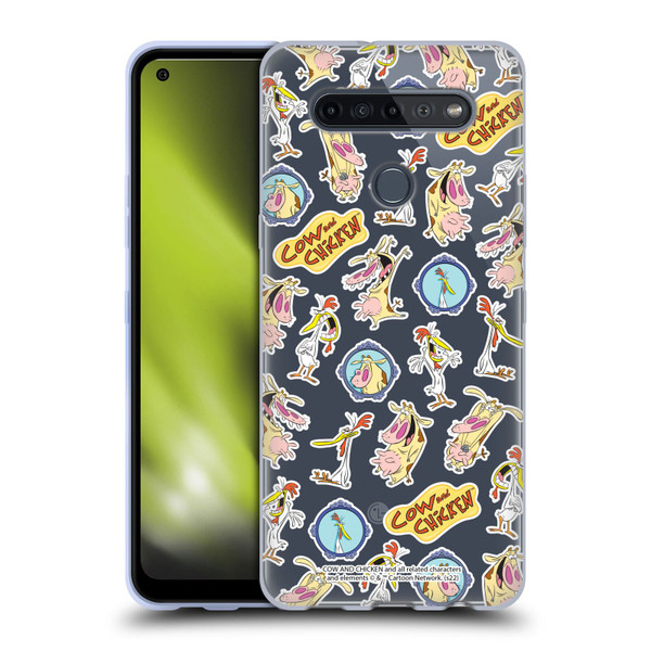 Cow and Chicken Graphics Pattern Soft Gel Case for LG K51S
