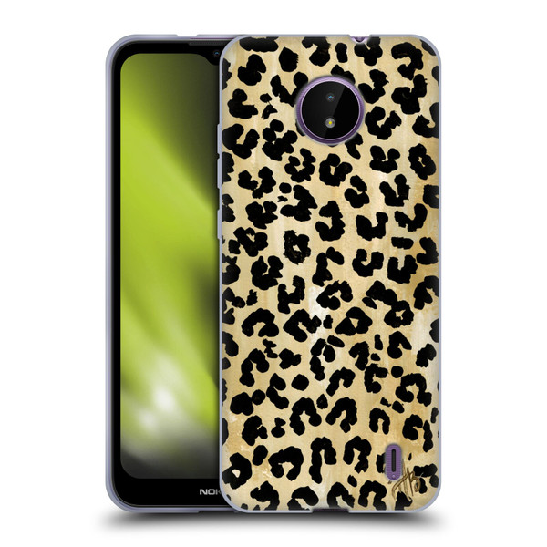 Haley Bush Pattern Painting Leopard Print Soft Gel Case for Nokia C10 / C20
