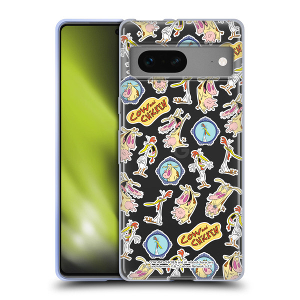 Cow and Chicken Graphics Pattern Soft Gel Case for Google Pixel 7