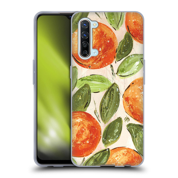 Haley Bush Pattern Painting Blue Diamond Soft Gel Case for OPPO Find X2 Lite 5G