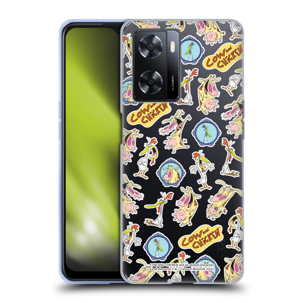 Cow and Chicken Graphics Pattern Soft Gel Case for OPPO A57s